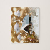 Snowy Cottage Holiday Legpuzzel (Verticaal)