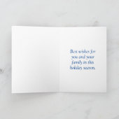 Snowy Cottage - Vintage Kerst Kaart (Binnen)