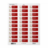 Snowy Cottage-Waterverf Etiket (Full Sheet)