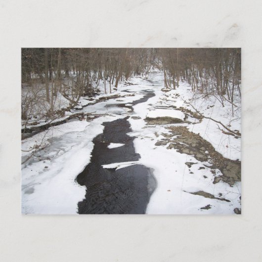 Snowy Creek Briefkaart (Voorkant)