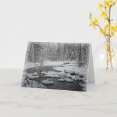 Snowy Creek in Big Willow-notiecards Kaart (Gele Bloem)