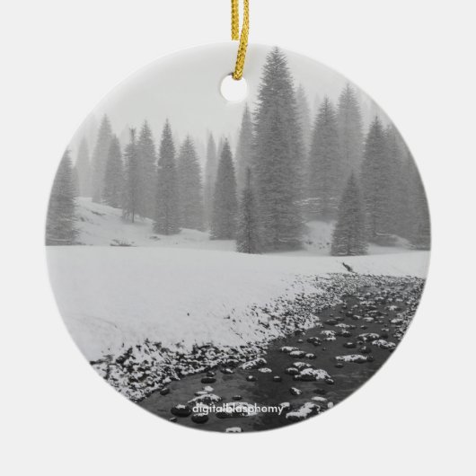 Snowy Creek Photo Ornament (Voorkant)