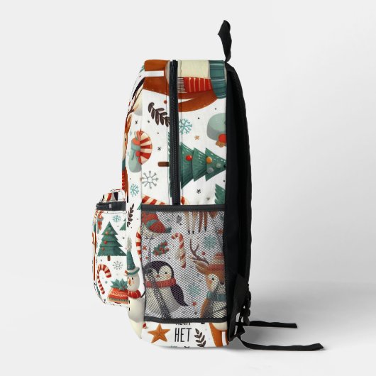 Snowy Critters Print Rugzak (Rechts)