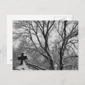 Snowy Cross Briefkaart (Voorkant / Achterkant)