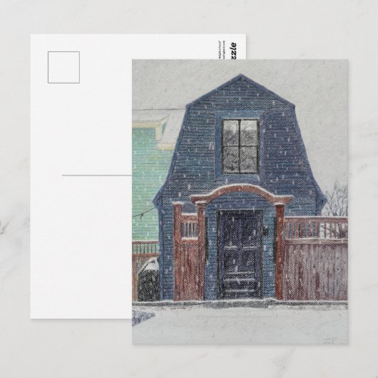 Snowy Day Briefkaart (Voorkant / Achterkant)