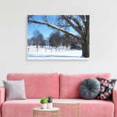 Snowy Day Canvas Afdruk (Insitu (Woonkamer))