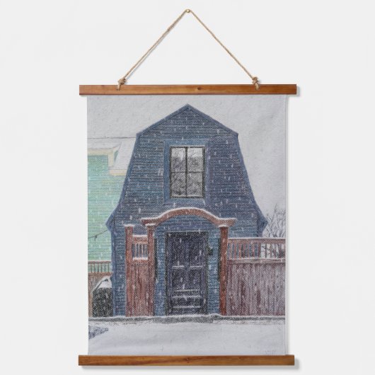 Snowy Day Hangend Wandkleed (Voorkant)