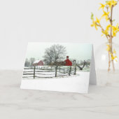 Snowy day in Hollis NH Kaart (Gele Bloem)