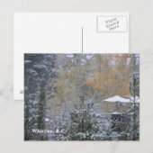 Snowy Day in Whistler BV. Briefkaart (Voorkant / Achterkant)