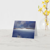 Snowy Day Kaart (Gele Bloem)