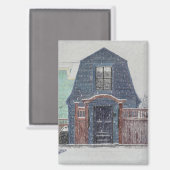 Snowy Day Magneet (Voorkant / Achterkant)