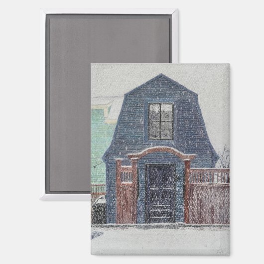 Snowy Day Magneet (Voorkant / Achterkant)