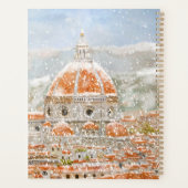 Snowy day of Italy Florence Cathedral Duomo Planner (Achterkant)