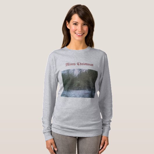 Snowy Day T-shirt (Voorkant volledig)