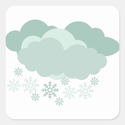 Snowy Day Weather Tracker Sticker Sheet (Voorkant)