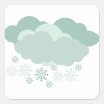 Snowy Day Weather Tracker Sticker Sheet
