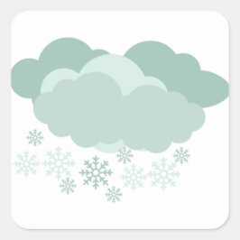 Snowy Day Weather Tracker Sticker Sheet