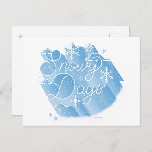 Snowy Days / Briefkaart (Voorkant / Achterkant)