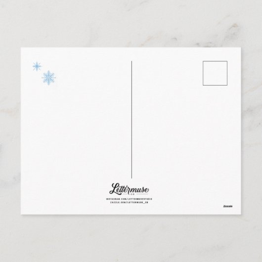 Snowy Days / Briefkaart (Achterkant)