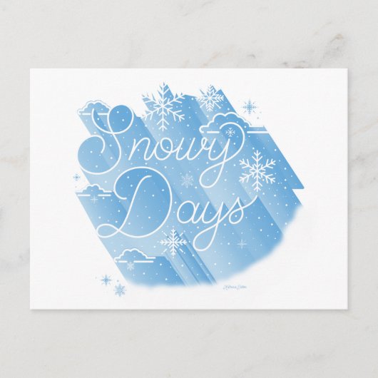 Snowy Days / Briefkaart (Voorkant)