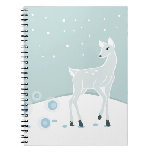 Snowy Deer Notitieboek (Voorkant)