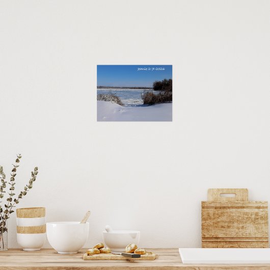 Snowy Delaware River Poster (Keuken)
