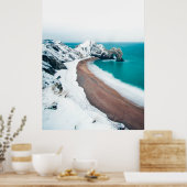 SNOWY DURDLE DEUR, LULWORTH, DORSET, VK POSTER (Keuken)