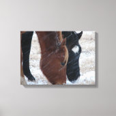 Snowy Eats Canvas Afdruk (Voorkant)