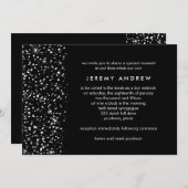 Snowy Edge Bar of Bat Mitzvah Kaart (Voorkant / Achterkant)