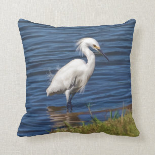 Snowy Egret bij de Pond Kussen