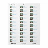 Snowy Egret Bird Etiket (Full Sheet)