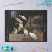 Snowy Egret Birds Wetlands Dawn Weefpapier Tissuepapier (Craft)