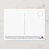 Snowy Egret Briefkaart (Achterkant)