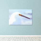 Snowy Egret Canvas Afdruk (Insitu (Houten vloer))