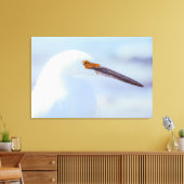 Snowy Egret Canvas Afdruk (Insitu (Woonkamer))
