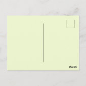 Snowy Egret en Fake Gator Wenskaart Briefkaart (Achterkant)