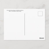 Snowy Egret is tegen een koude wind gekraakt Briefkaart (Achterkant)