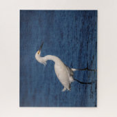 Snowy Egret op Noordstrand Legpuzzel (Verticaal)