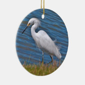 Snowy Egret Ornament (Rechts)