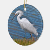 Snowy Egret Ornament (Links)