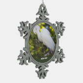 Snowy Egret Ornament (Links)