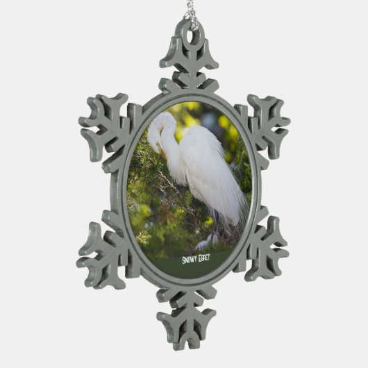 Snowy Egret Ornament (Links)