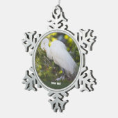 Snowy Egret Ornament (Rechts)