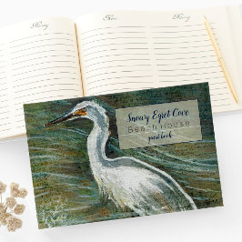 Snowy Egret Shorebird Beach House Gastenboek