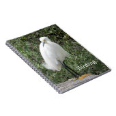 Snowy Egret Spiral Bound Notitieboek (Rechterzijde)