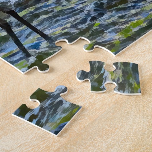 Snowy Egret White Wading Bird Heron Legpuzzel (Zijkant)