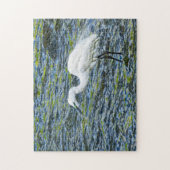 Snowy Egret White Wading Bird Heron Legpuzzel (Verticaal)