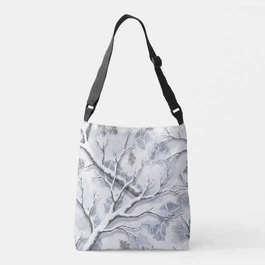 Snowy Environments Camouflage  Crossbody Tas (Achterkant)