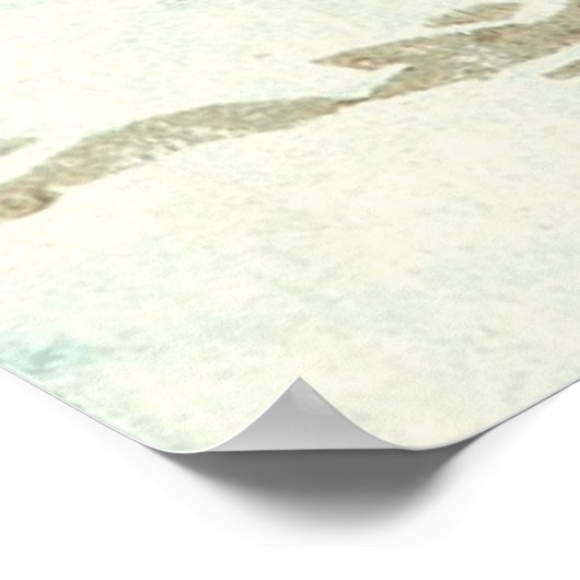 Snowy Evening Kawase Hasui 1930 Poster (Hoek)