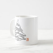 Snowy Evergreen Hot Cocoa Classic Mok (Voorkant links)